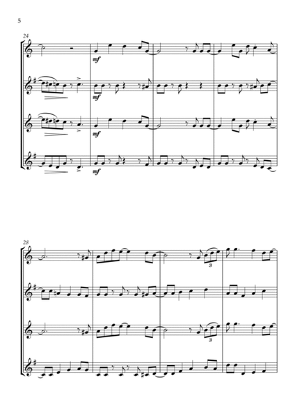 Jingle Bells - Jazz Arrangement for Saxophone Quartet image number null