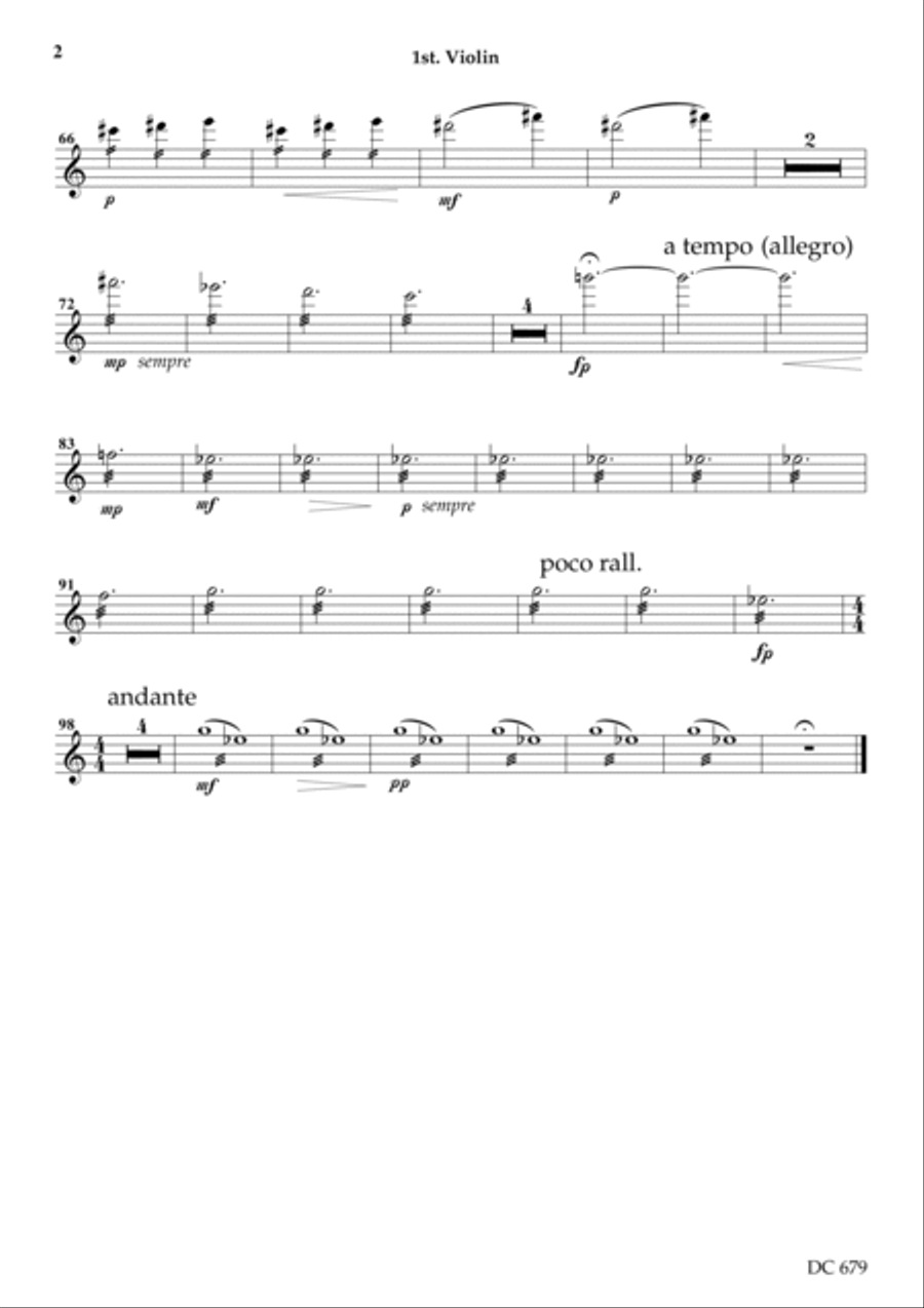 Conversation Concerto No.10 - for double bass and orchestra [parts for strings] String Quartet scores gallery preview page 2