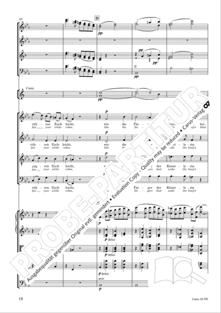 Schicksalslied, Op. 54 4-Part scores gallery preview page 19
