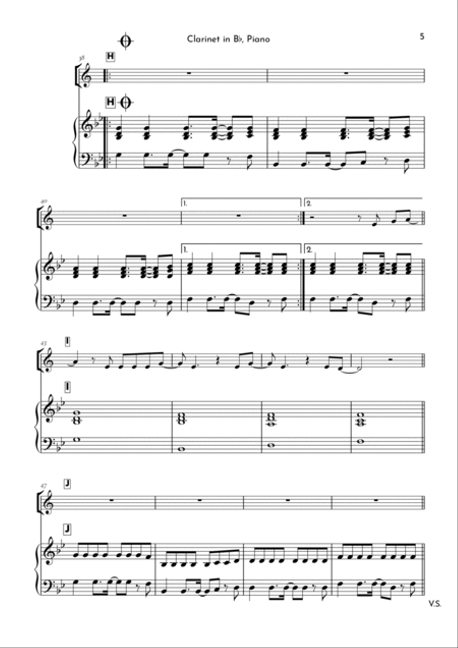What Is Love What Is Love B-Flat Clarinet scores gallery preview page 5