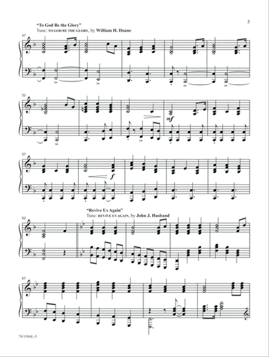 Glory and Grace Glory and Grace Piano Solo scores gallery preview page 4