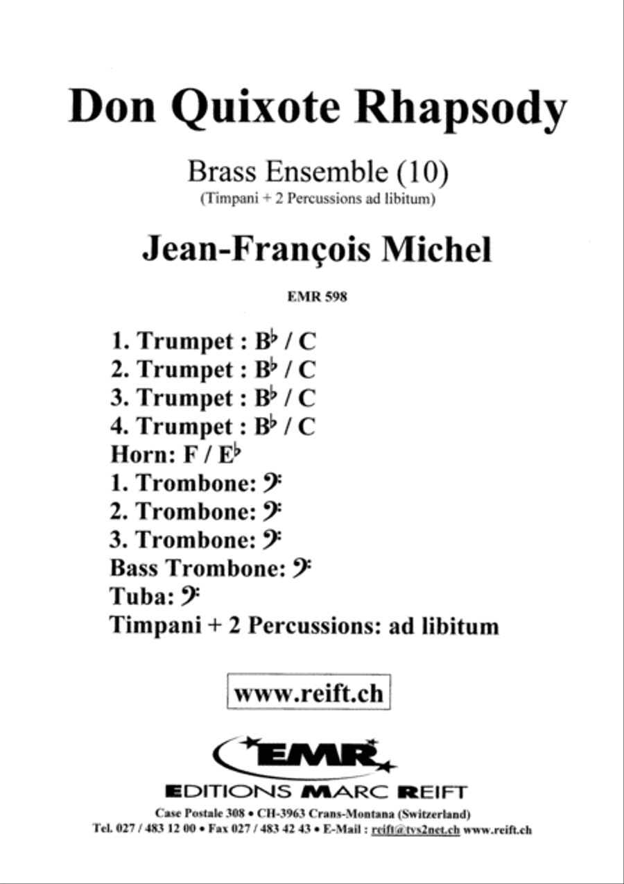 Don Quixote Rhapsody Brass Ensemble scores gallery preview page 2