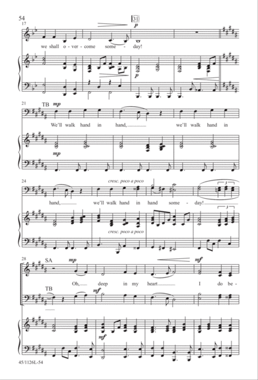Prayers for the Nations 4-Part scores gallery preview page 55
