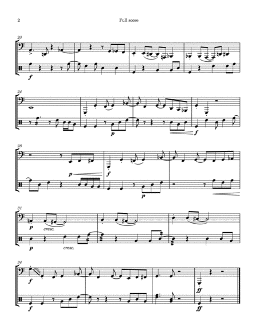 Feel (Five Jazz Miniatures for Tuba and Percussion) Small Ensemble scores gallery preview page 4