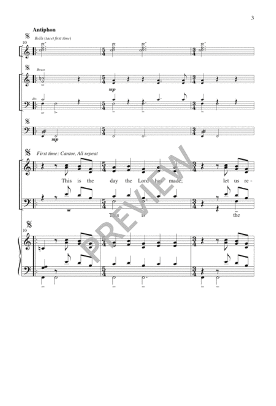This is the Day the Lord Has Made 4-Part scores gallery preview page 3