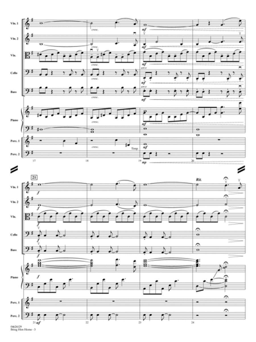 Bring Him Home (from Les Misérables) (arr. Richard Tuttobene) - Full Score