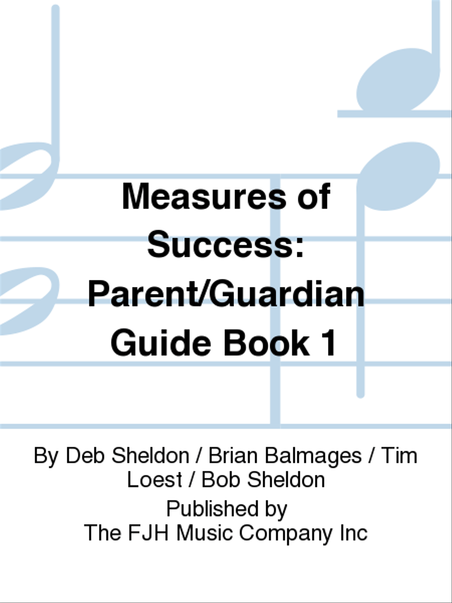 Measures of Success Parent/Guardian Guide Book 1 Concert Band Methods scores gallery preview page 1