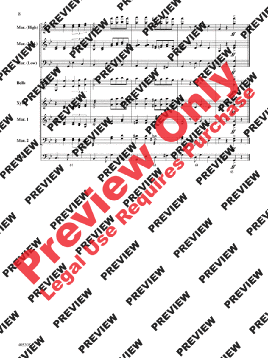Por Una Cabeza Por Una Cabeza Percussion Ensemble scores gallery preview page 17
