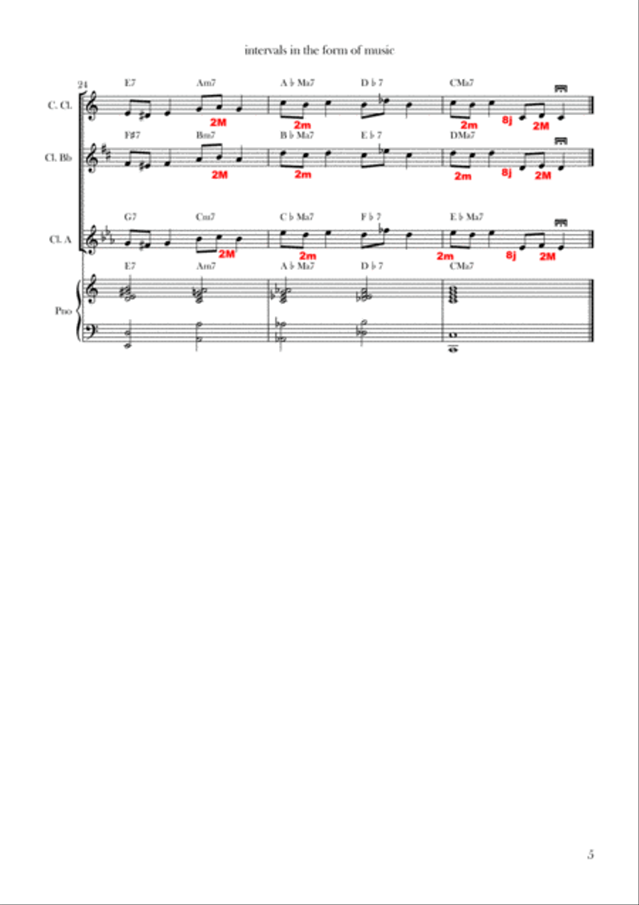 Intervals in the form of music Chamber Music scores gallery preview page 5