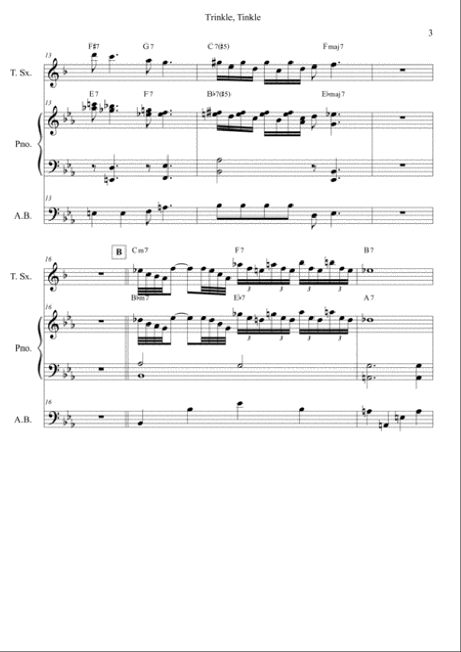 Trinkle-tinkle Small Ensemble scores gallery preview page 4