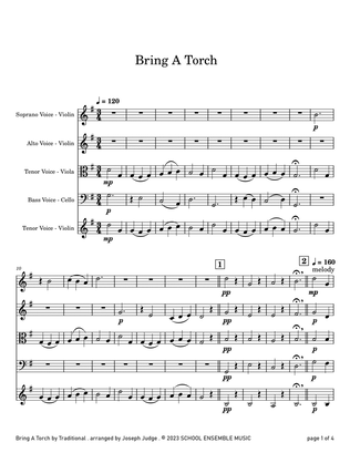 Bring A Torch for String Quartet in Schools