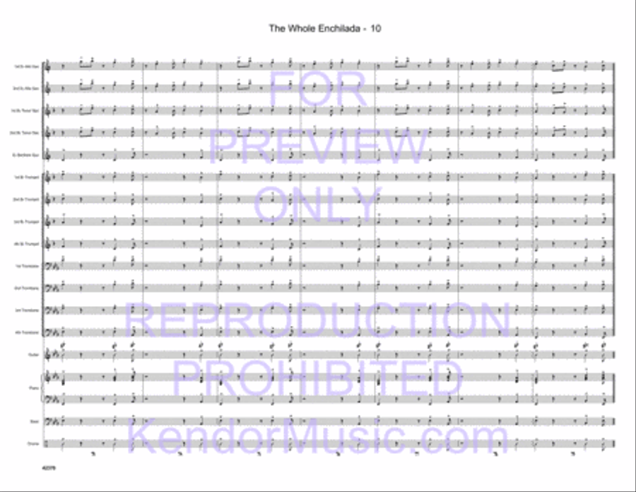 Whole Enchilada, The Jazz Ensemble scores gallery preview page 11