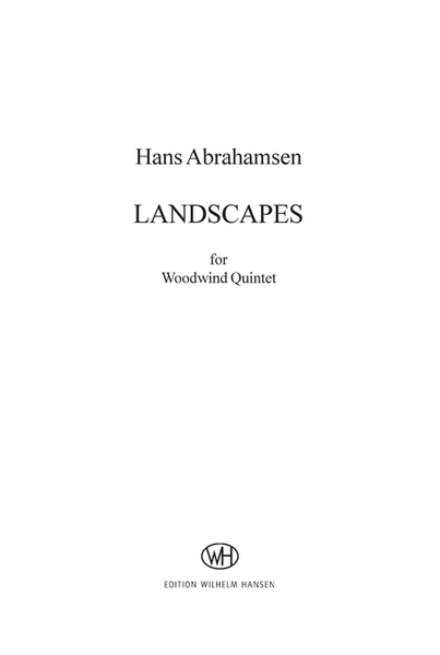 Landscapes - Woodwind Quintet No.1