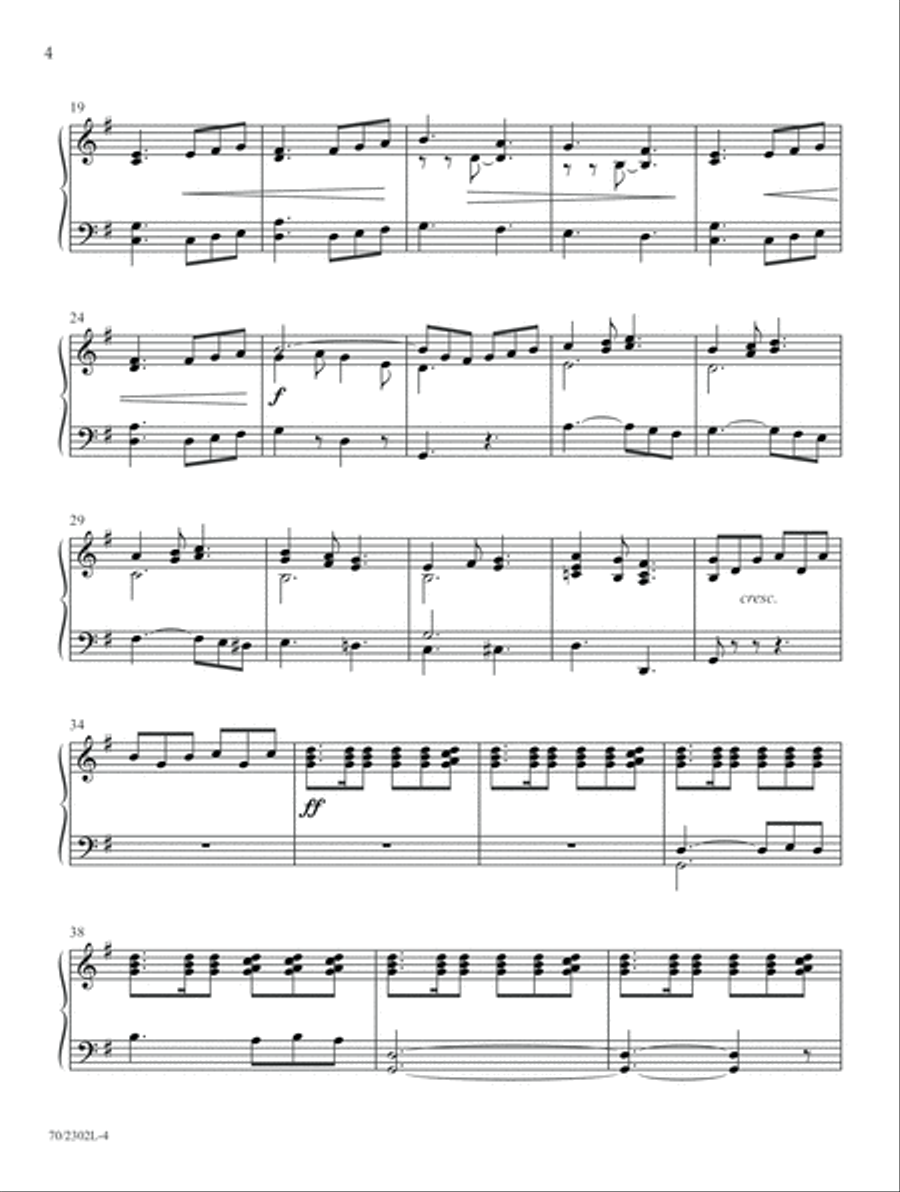 Play a New Song to the Lord Piano Solo scores gallery preview page 4