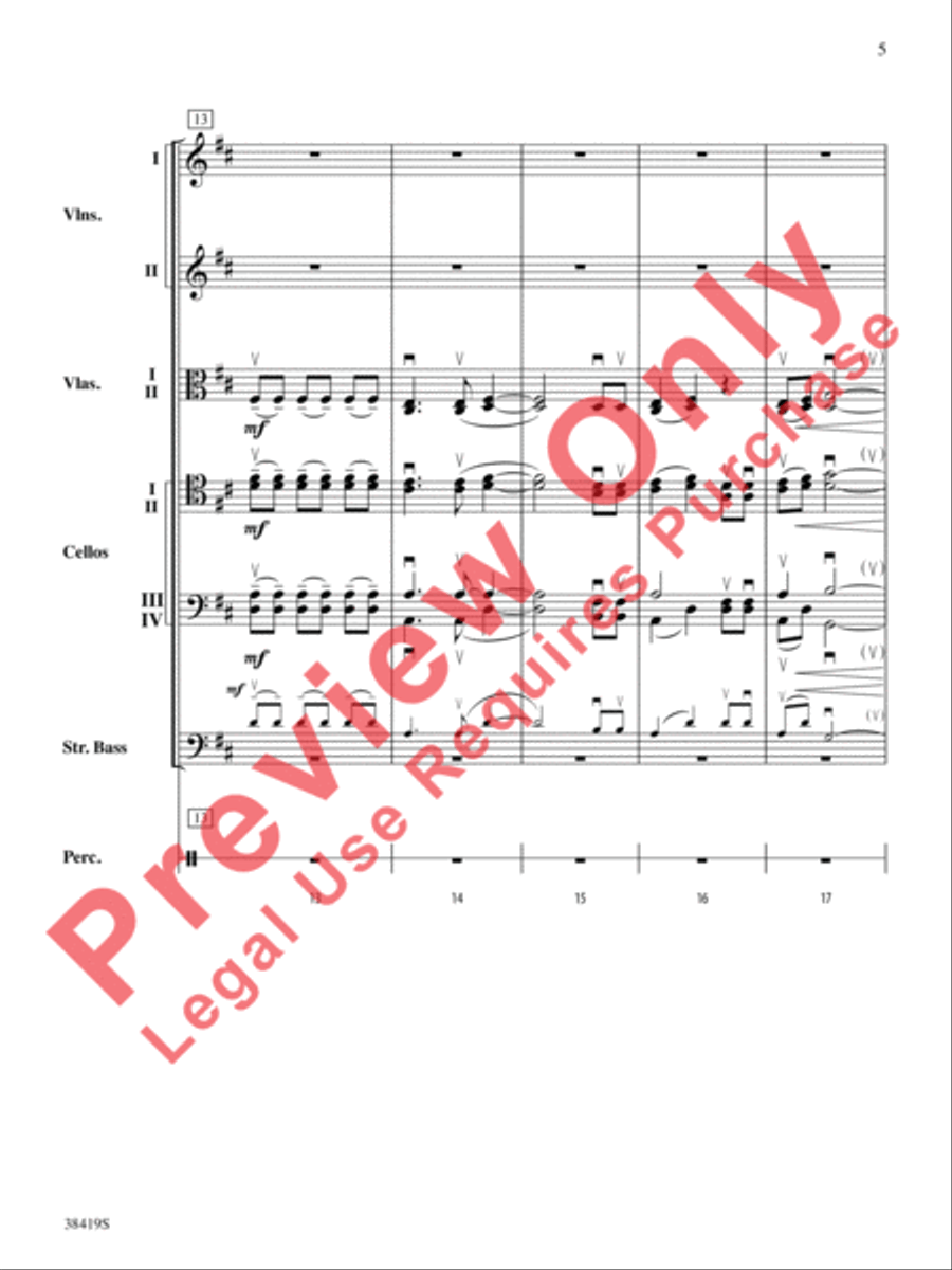 Highlights from the 1812 Overture String Orchestra scores gallery preview page 6