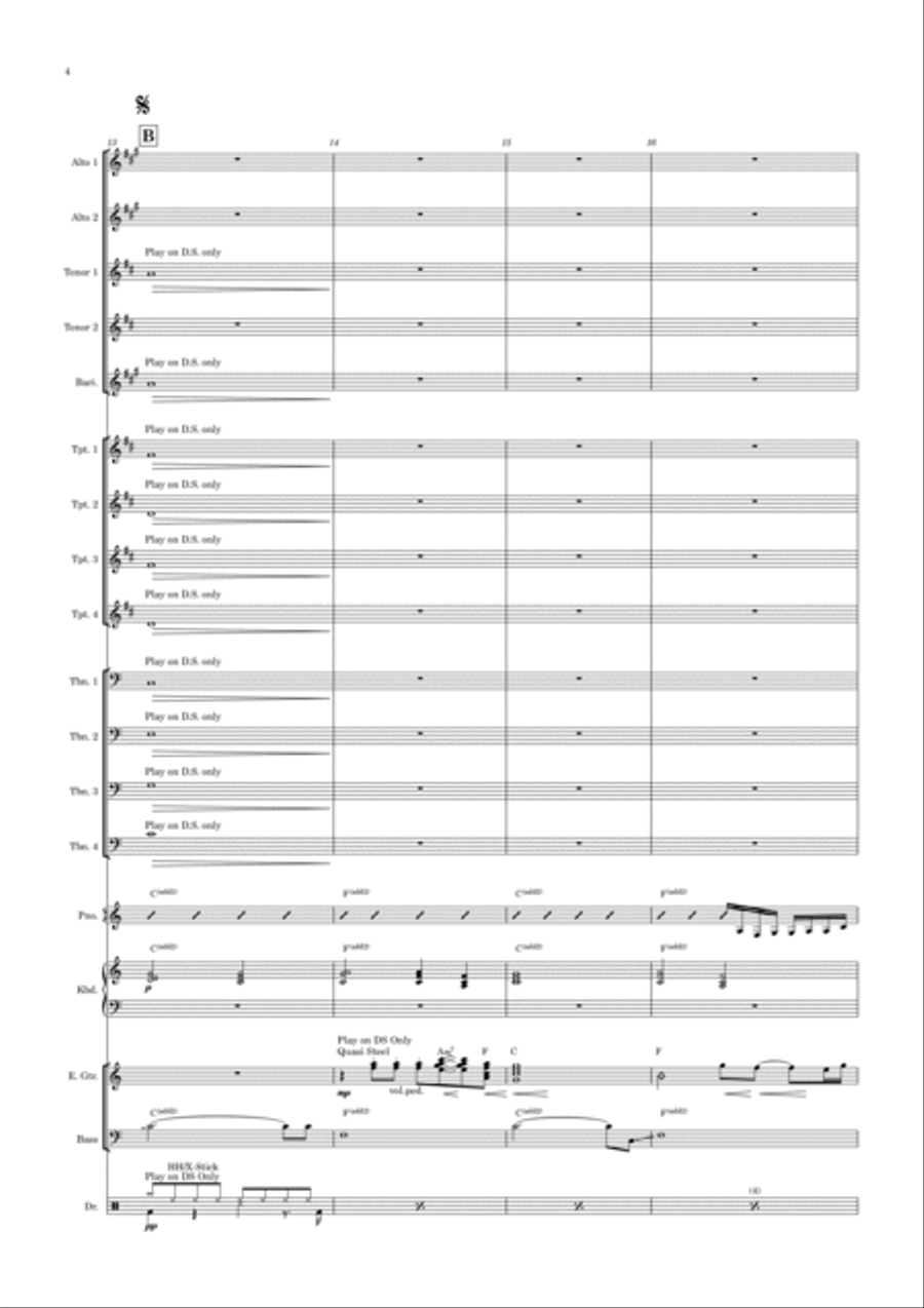 The Wind Beneath My Wings Alto Saxophone scores gallery preview page 4