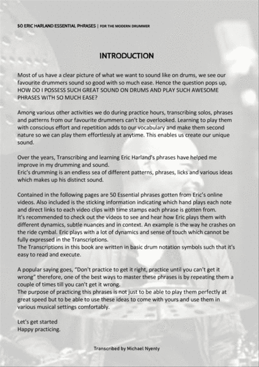 50 Eric Harland Essential Phrases Drum Set scores gallery preview page 5