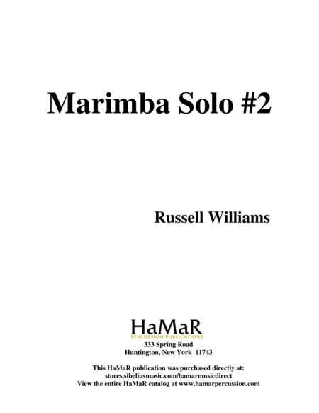 Marimba Solo #2