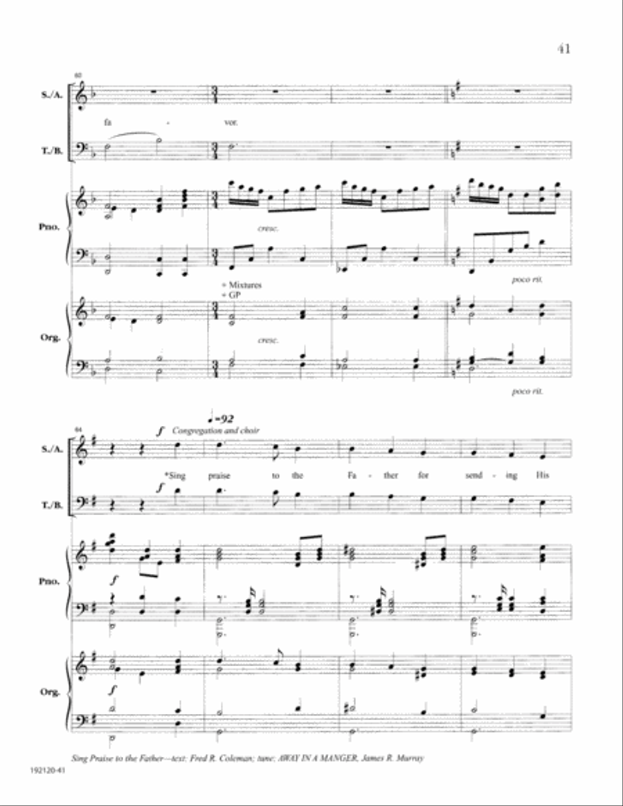 Let the People Sing at Christmas 4-Part scores gallery preview page 45
