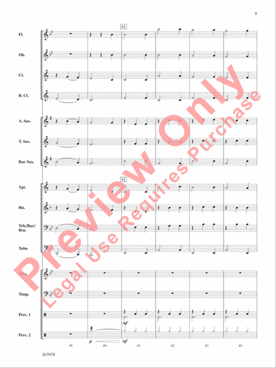 The Wizard of Oz, Themes from Concert Band scores gallery preview page 10