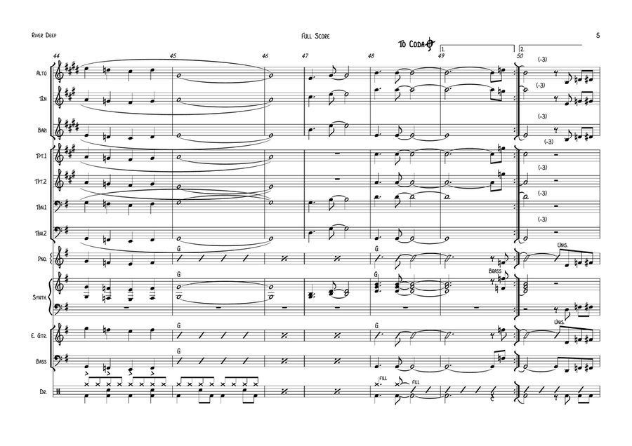 River Deep - Mountain High Large Ensemble scores gallery preview page 5
