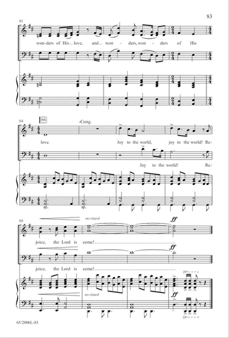 I Hear the Prophet Callin' 3-Part scores gallery preview page 84