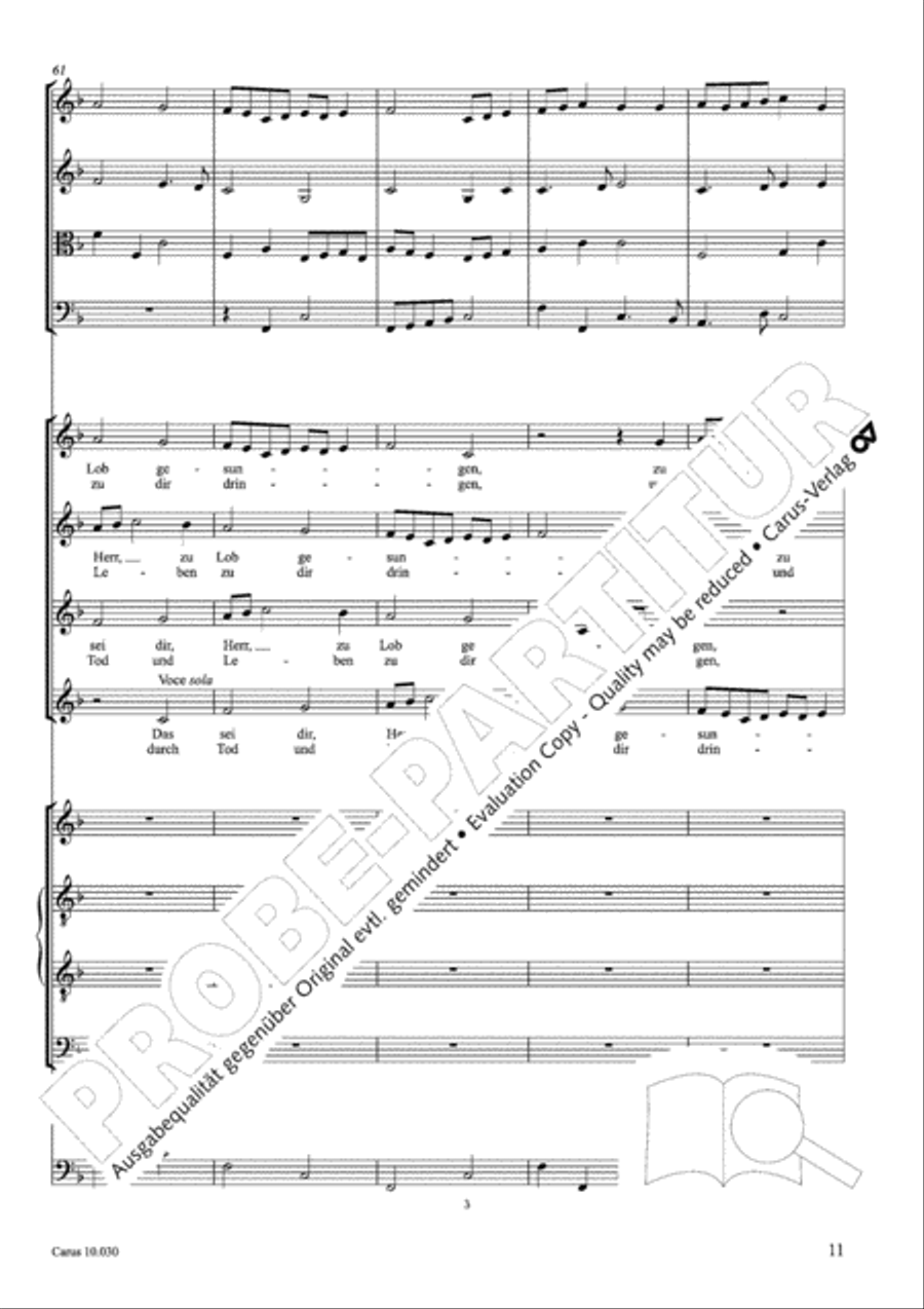 Come, Holy Ghost, God and Lord (Komm, Heiliger Geist, Herre Gott) 4-Part scores gallery preview page 12