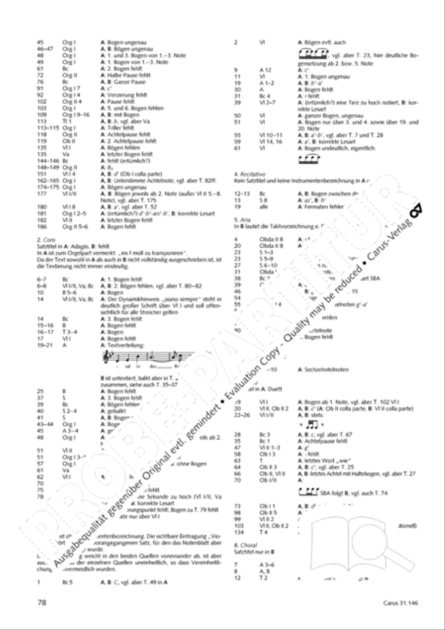 Through bitter tribulation we enter into God's kingdom (Wir mussen durch viel Trubsal in das Reich Gottes eingehen) 4-Part scores gallery preview page 79