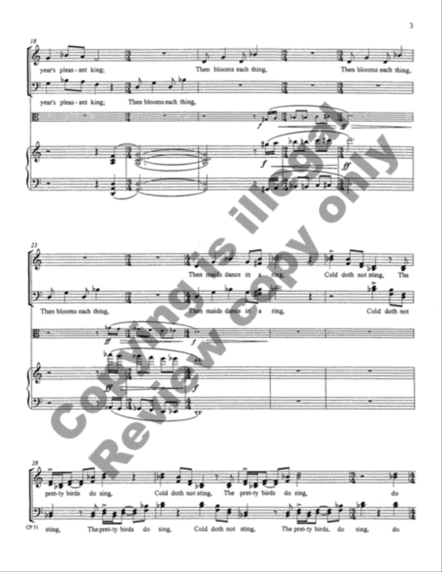 A Song, A Prayer, A Voyage 4-Part scores gallery preview page 3