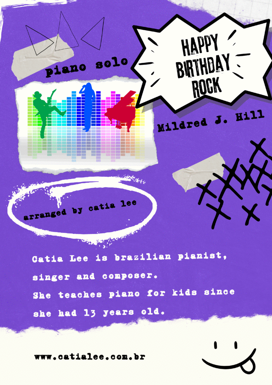 Happy Birthday Piano Rock easy level 3 Piano Solo scores gallery preview page 1