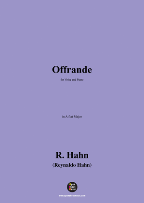 R. Hahn-Offrande,in A flat Major