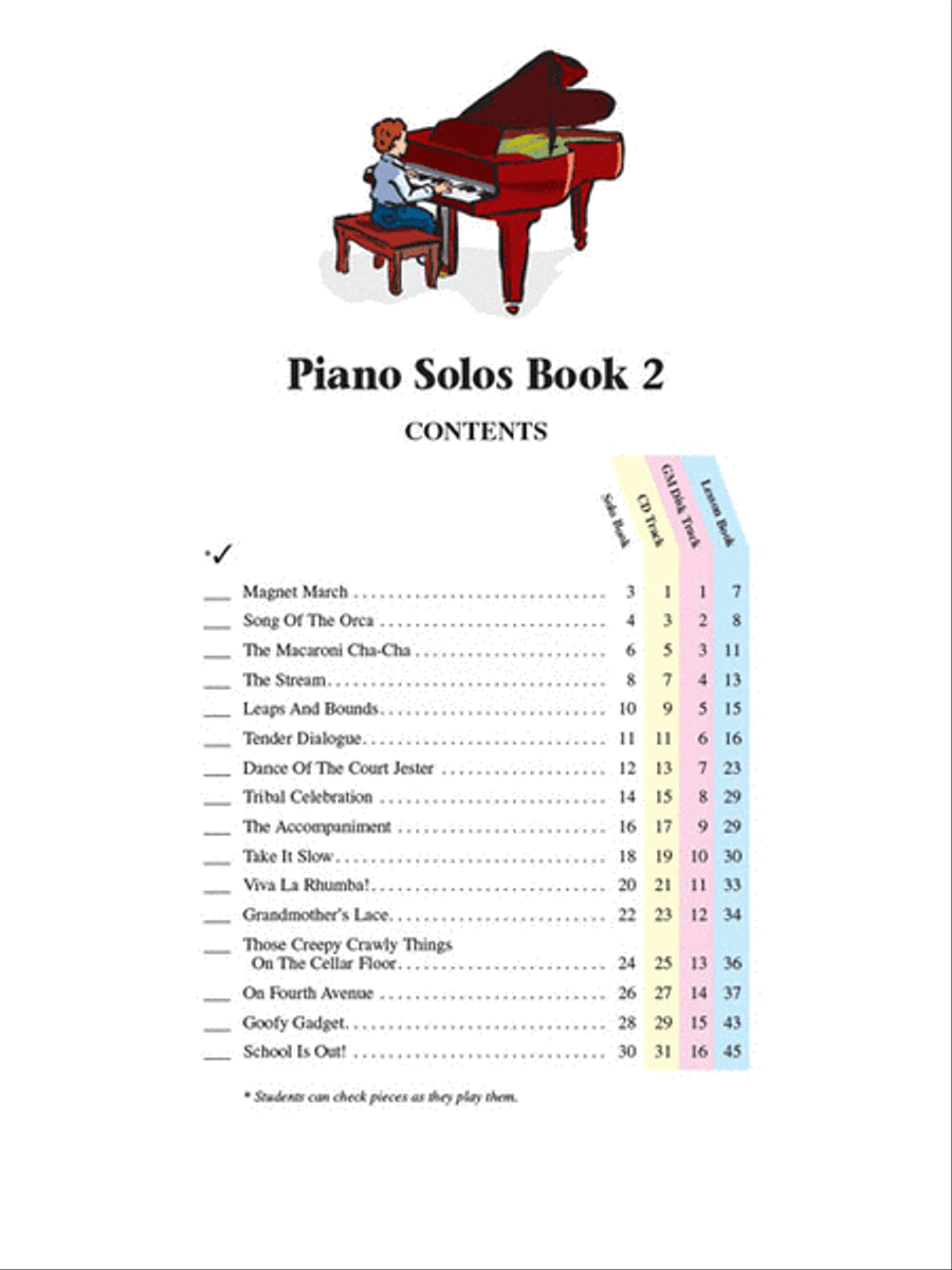 Piano Solos Book 2 image number null