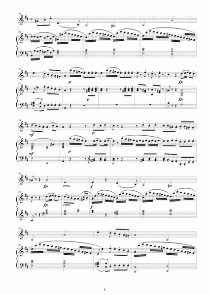 Mozart - Violin Sonata No.23 in D major K 306 for Violin and Piano - Score and Part image number null
