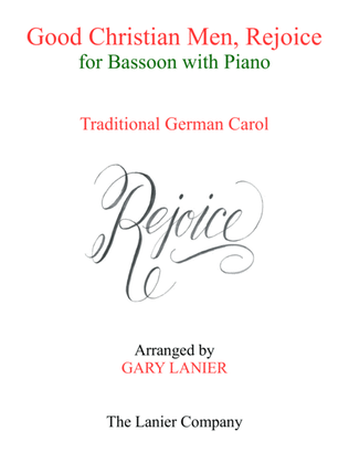 Book cover for GOOD CHRISTIAN MEN, REJOICE (Bassoon with Piano & Score/Part)