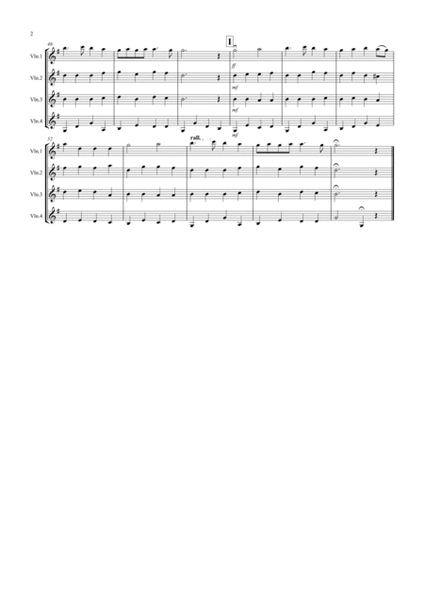 Trumpet Voluntary for Violin Quartet image number null