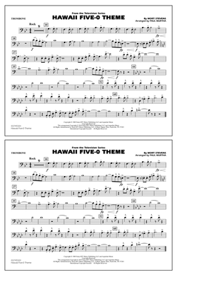 Book cover for Hawaii Five-O Theme - Trombone