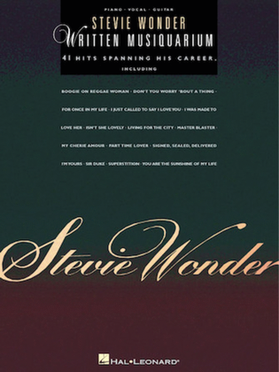 Book cover for Stevie Wonder - Written Musiquarium