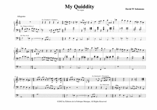 David W. Solomons: My Quiddity for organ
