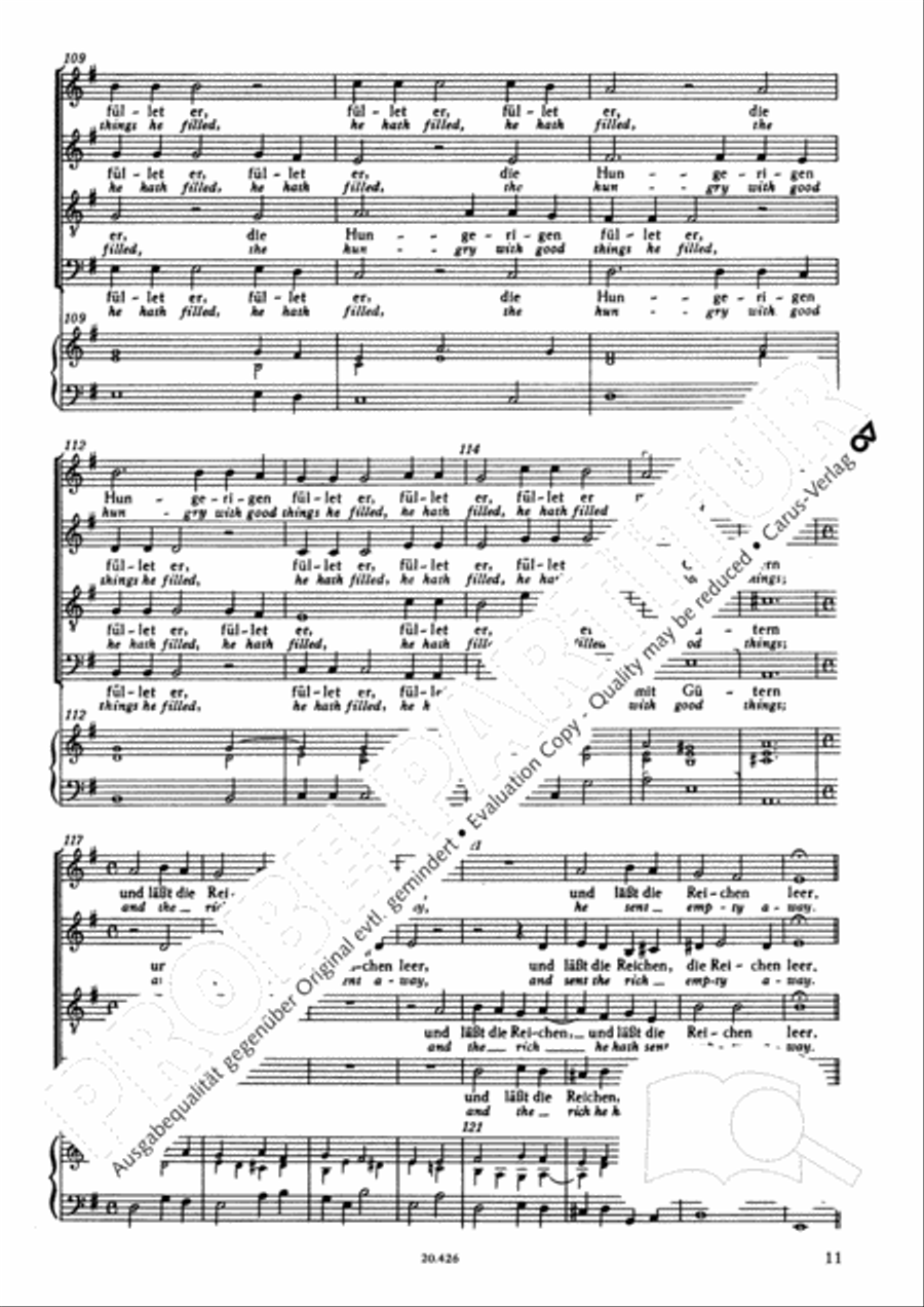 Magnificat (Meine Seele erhebt den Herrn); Ehre sei dem Vater Score scores gallery preview page 13