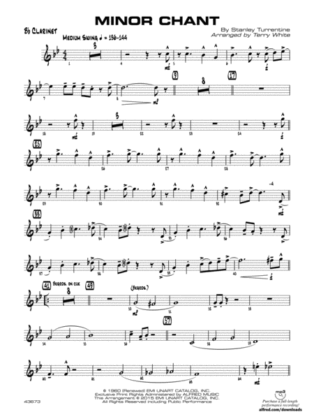 Minor Chant: 1st B-flat Clarinet