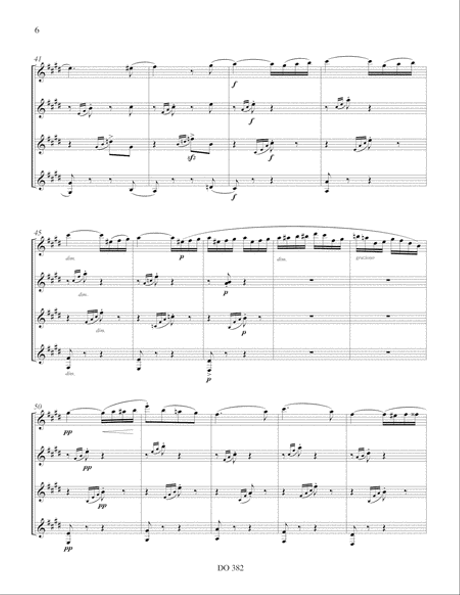 Cinq romances sans paroles Guitar Ensemble scores gallery preview page 6
