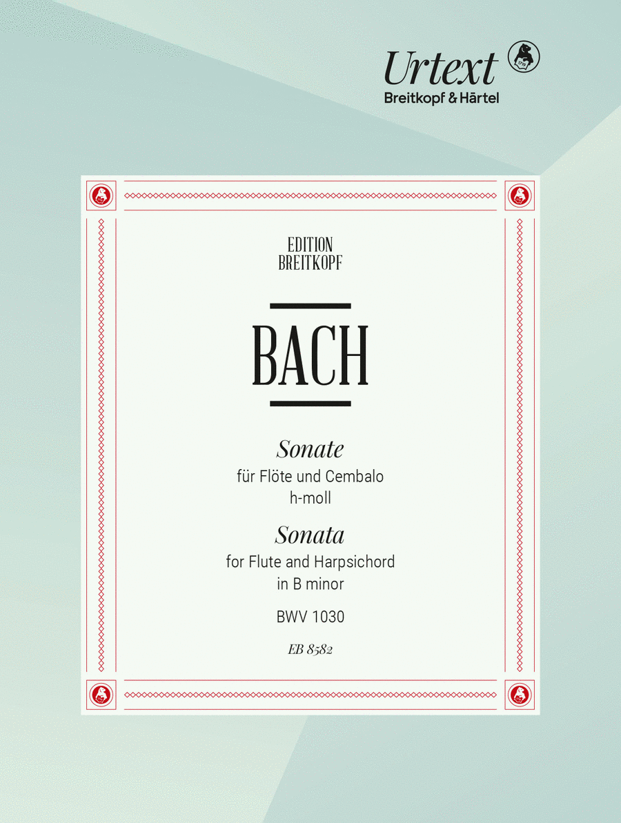 Sonata in B minor BWV 1030 Flute Solo scores gallery preview page 1