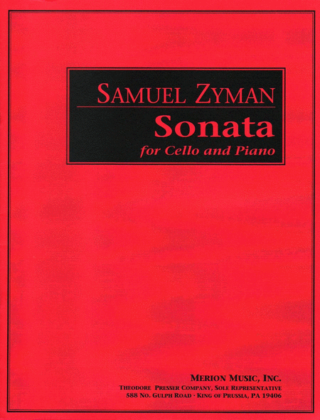 Sonata For Cello And Piano