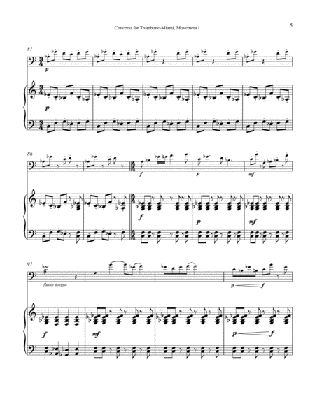 Trombone Concerto-Miami, 3 movements image number null