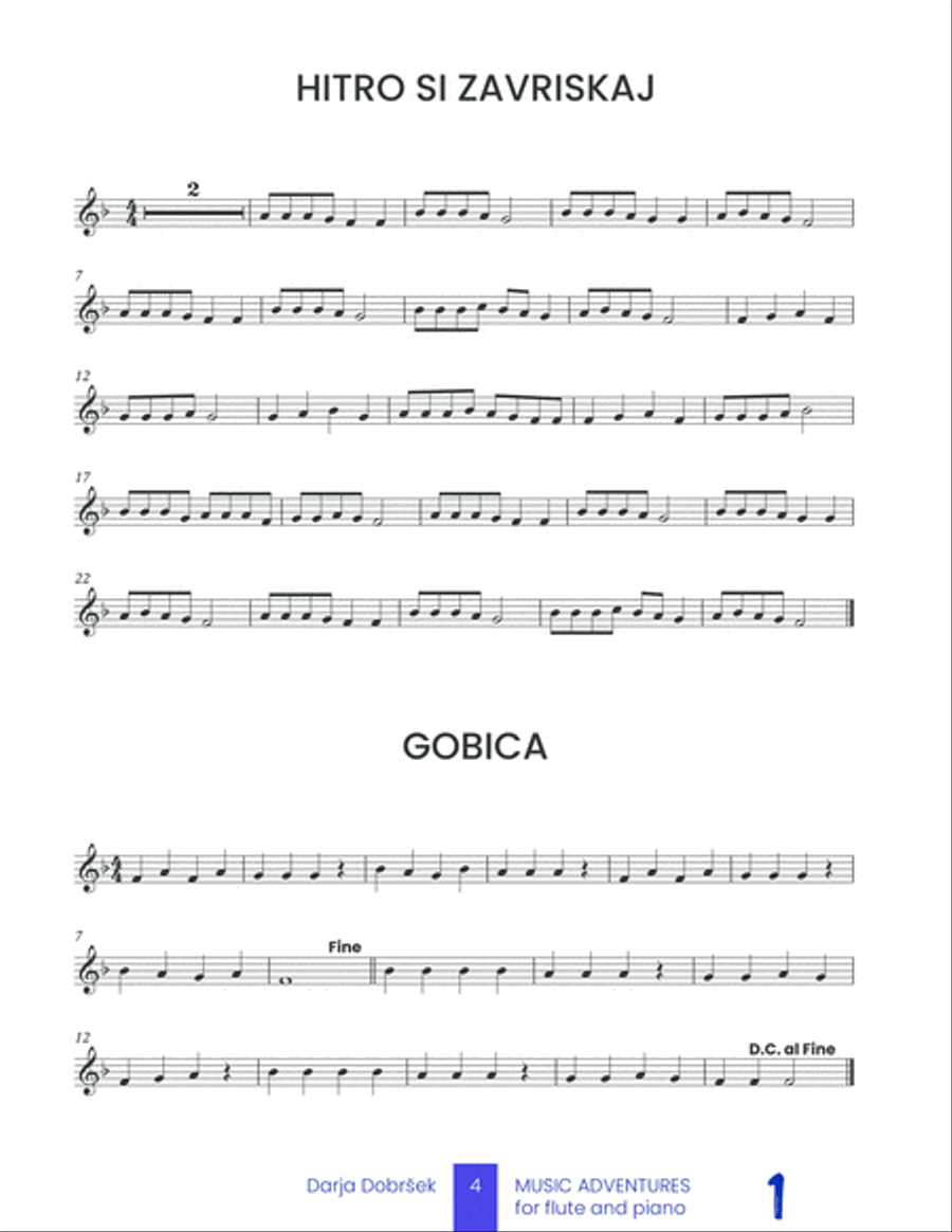 Music adventures for Flute with Piano accompaniment - Book 1 Flute Solo scores gallery preview page 4