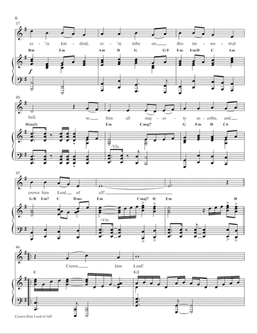 Crown Him Lord of All! Solo-Digital Download Choir scores gallery preview page 6