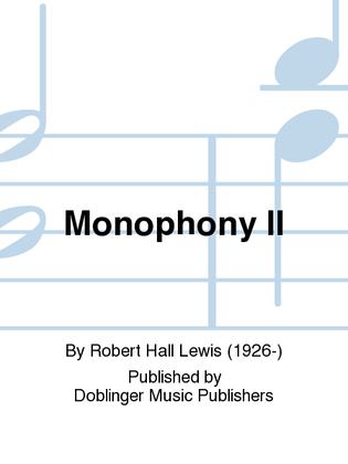 Monophony II