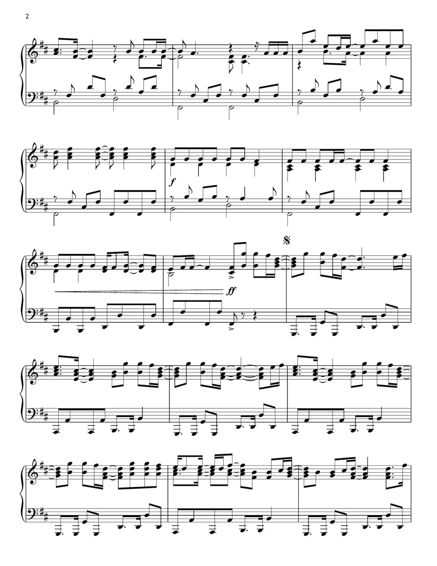 Alejandro Piano Solo scores gallery preview page 2