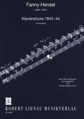 Book cover for Klavierstücke 1843-44
