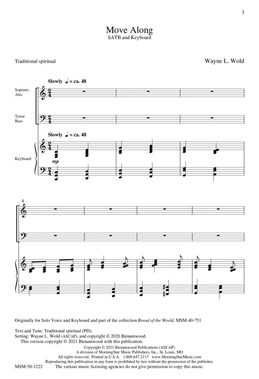 Move Along 4-Part scores gallery preview page 1